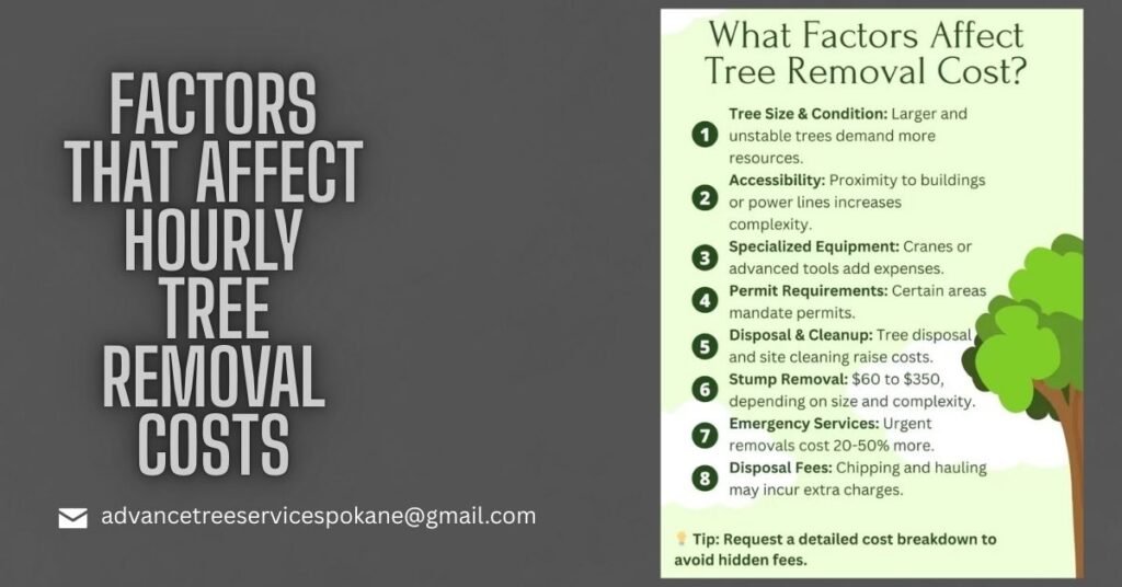 Factors That Affect Hourly Tree Removal Costs